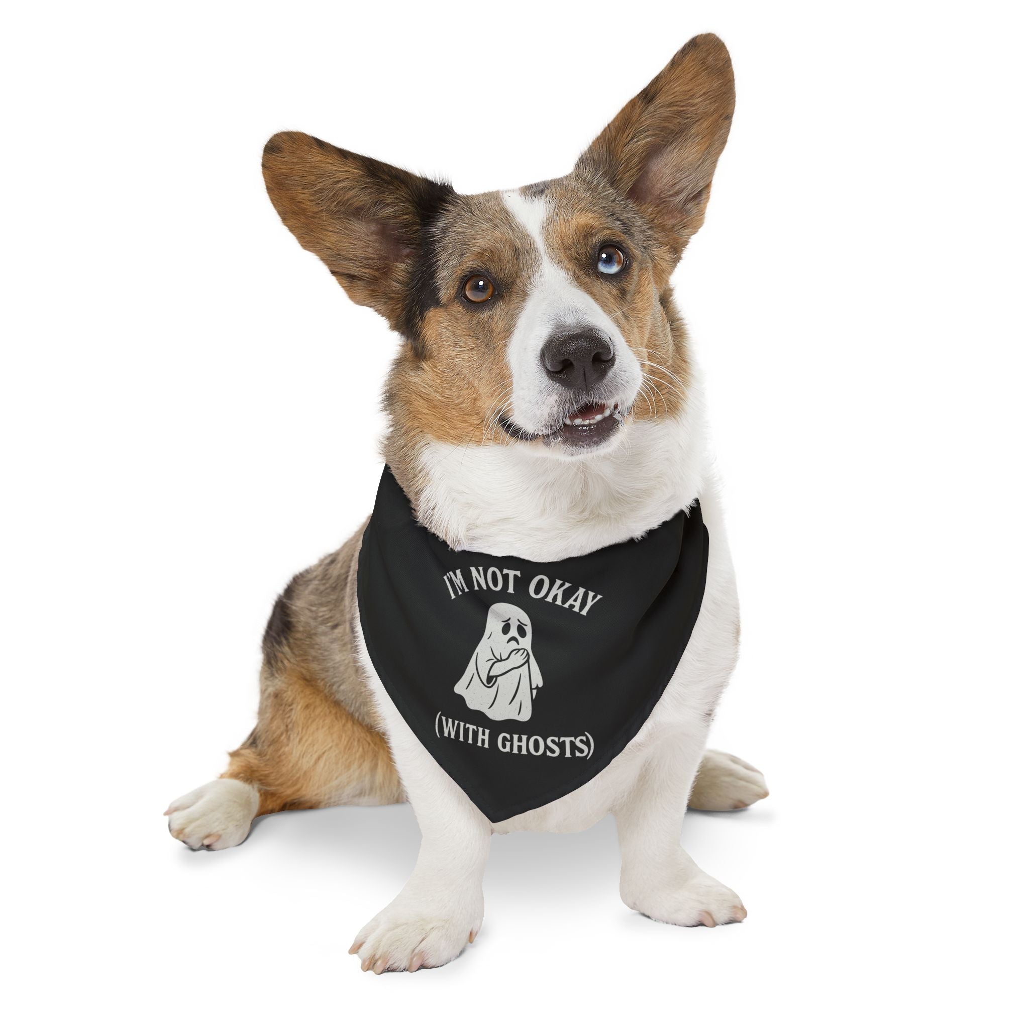 I'm Not Okay (With Ghosts) Pet Bandana