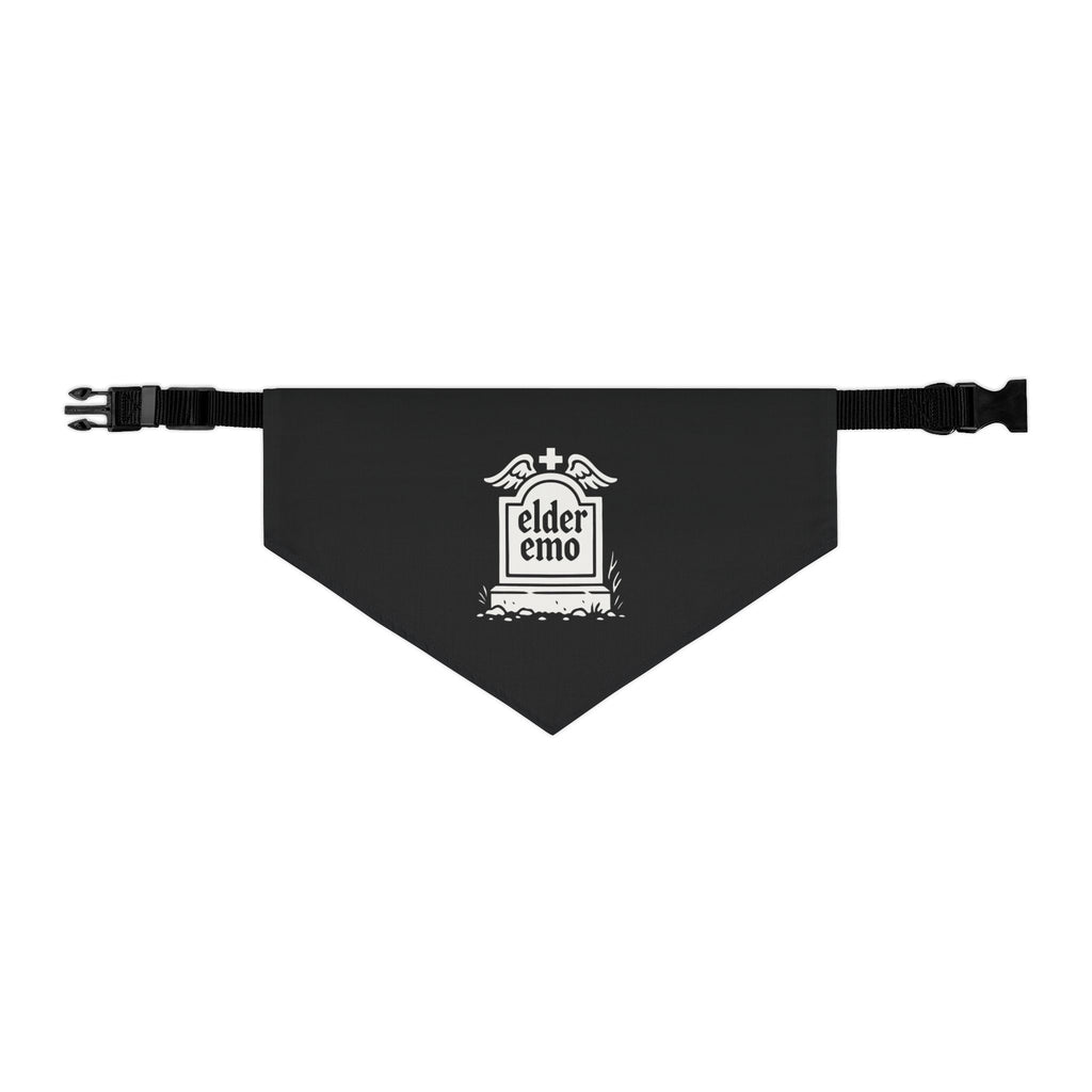 Elder Emo Tombstone Pet Bandana