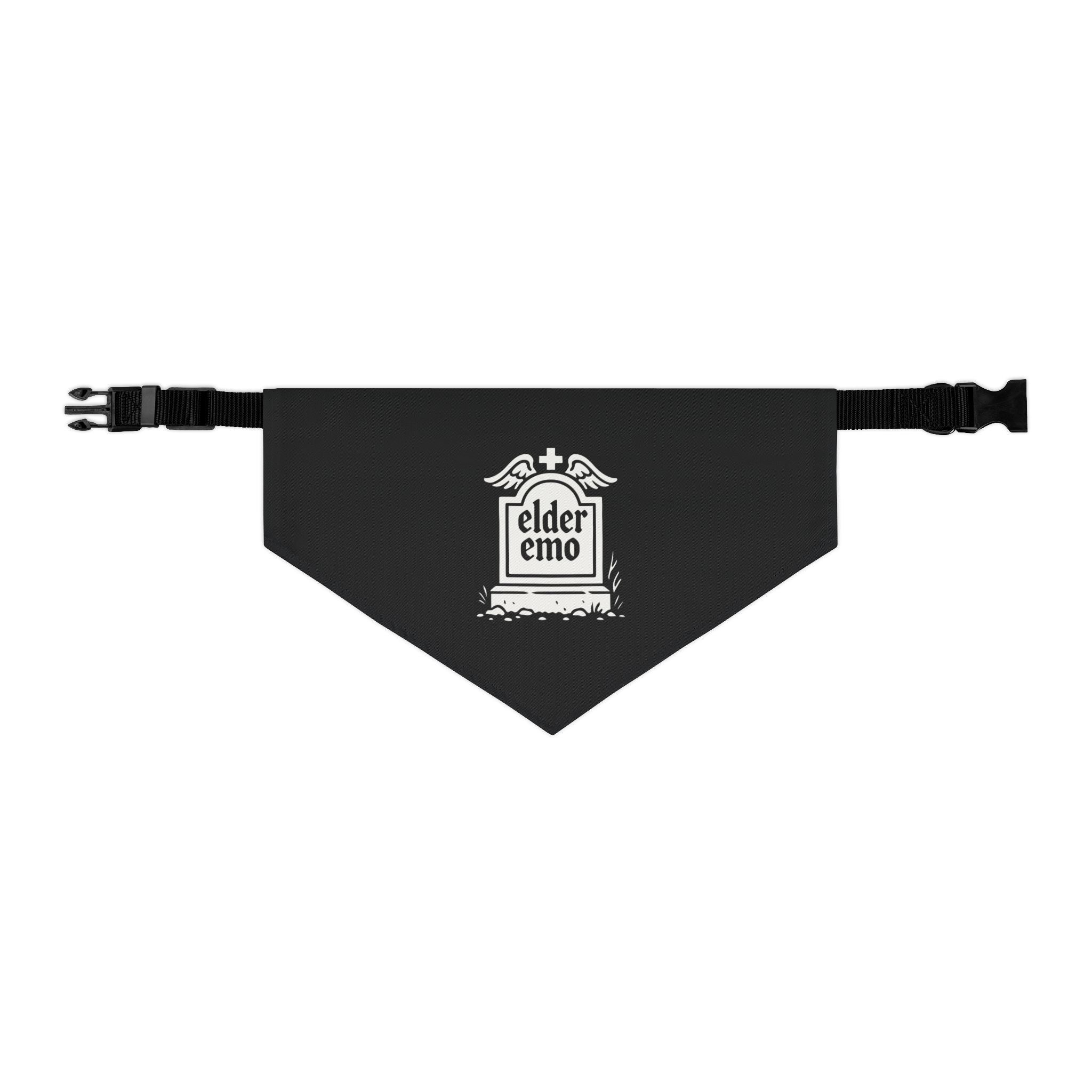 Elder Emo Tombstone Pet Bandana