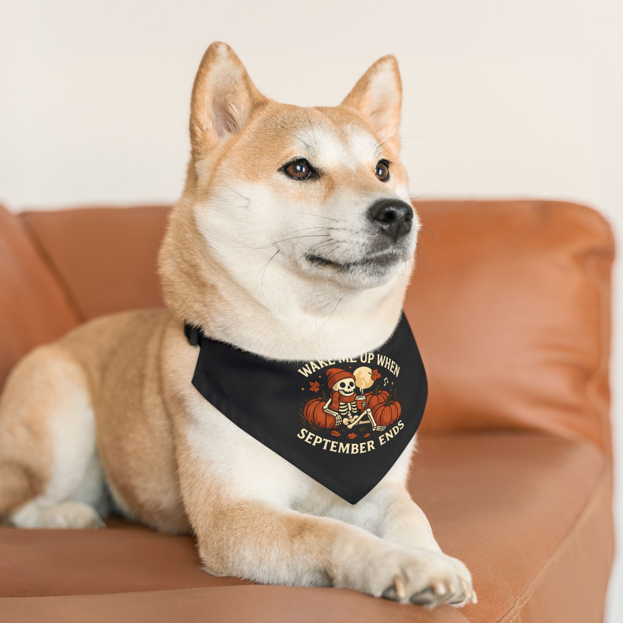 Wake Me Up When September Ends Pet Bandana