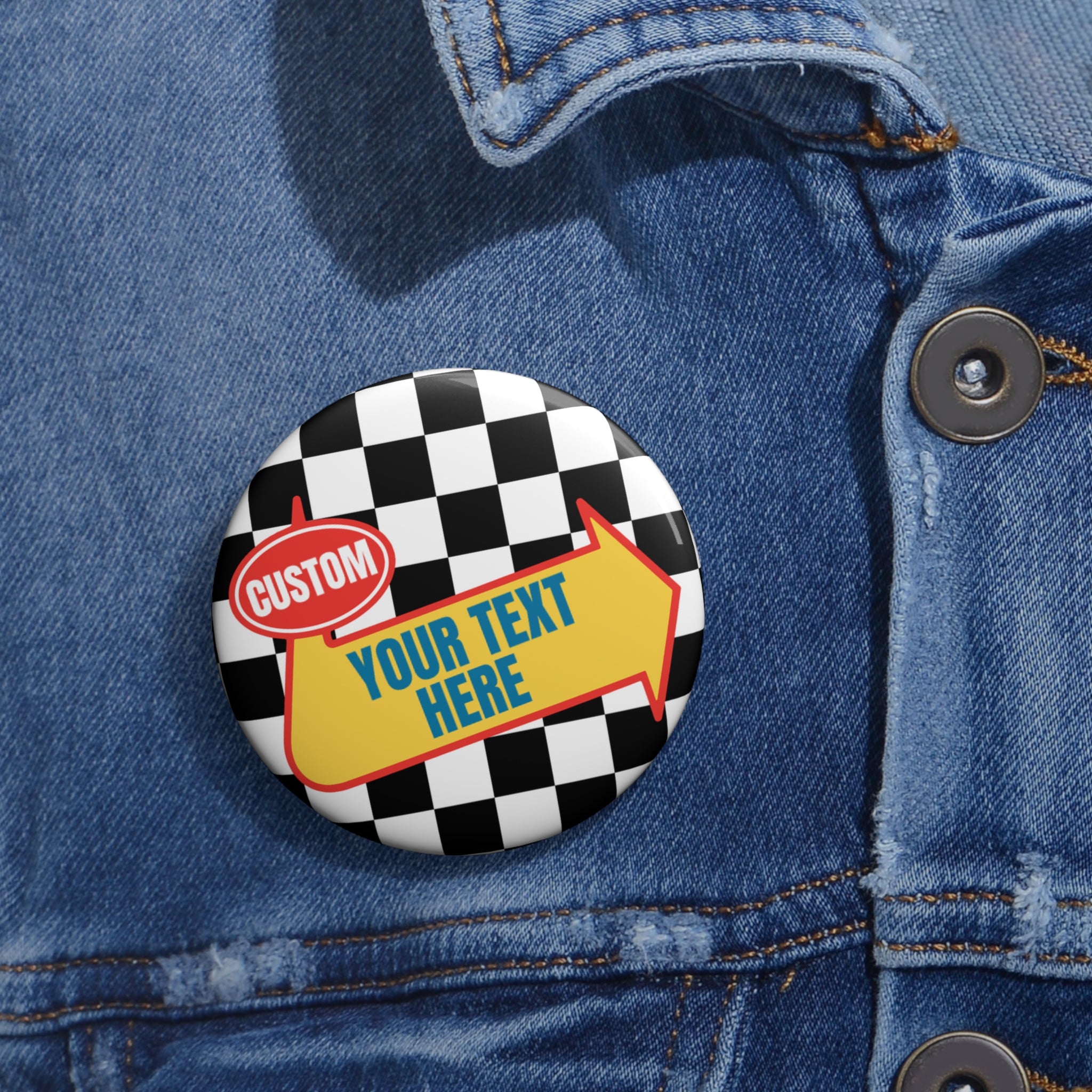 Customizable Warped Tour Themed 2" Buttons