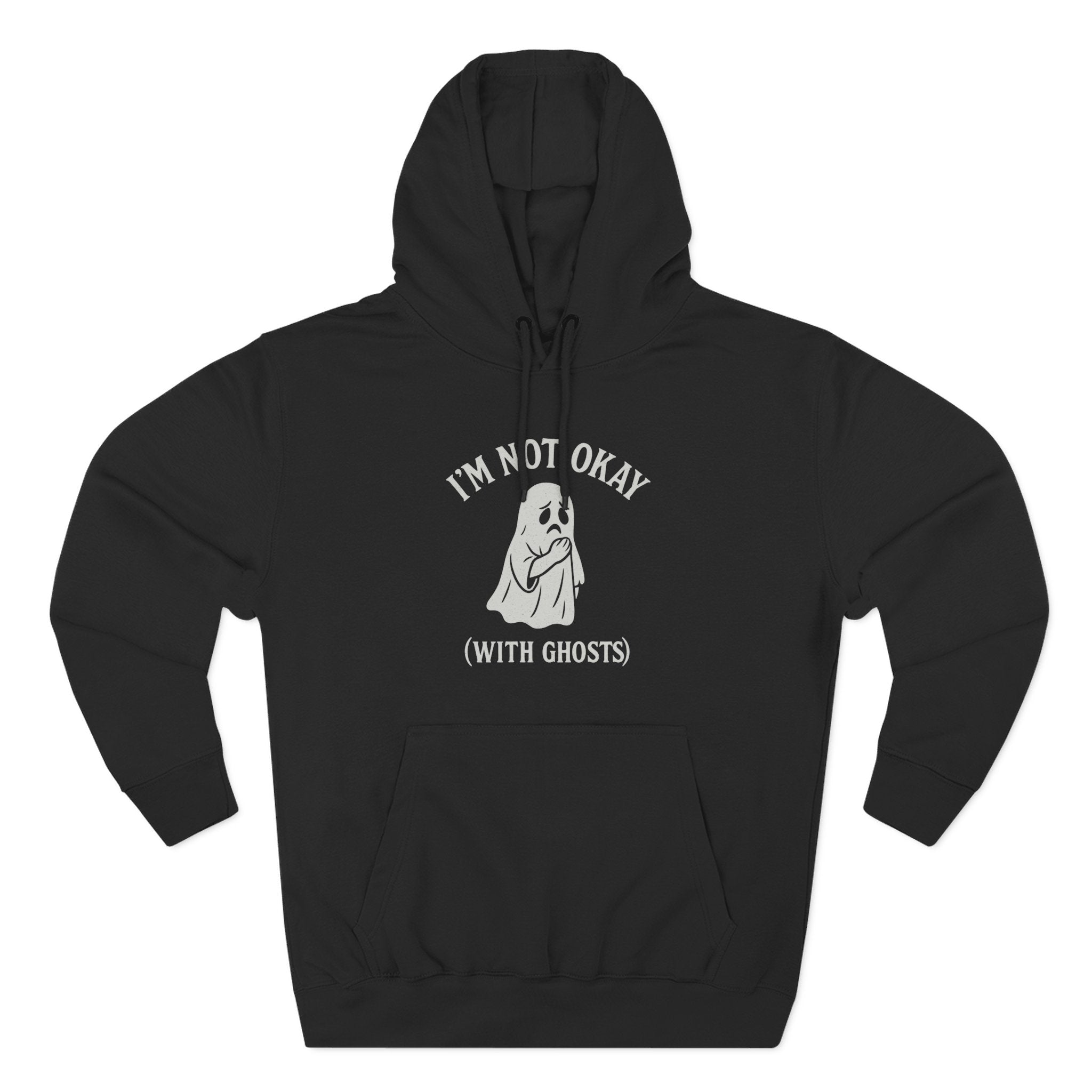 I'm Not Okay (With Ghosts) Adult Hoodie