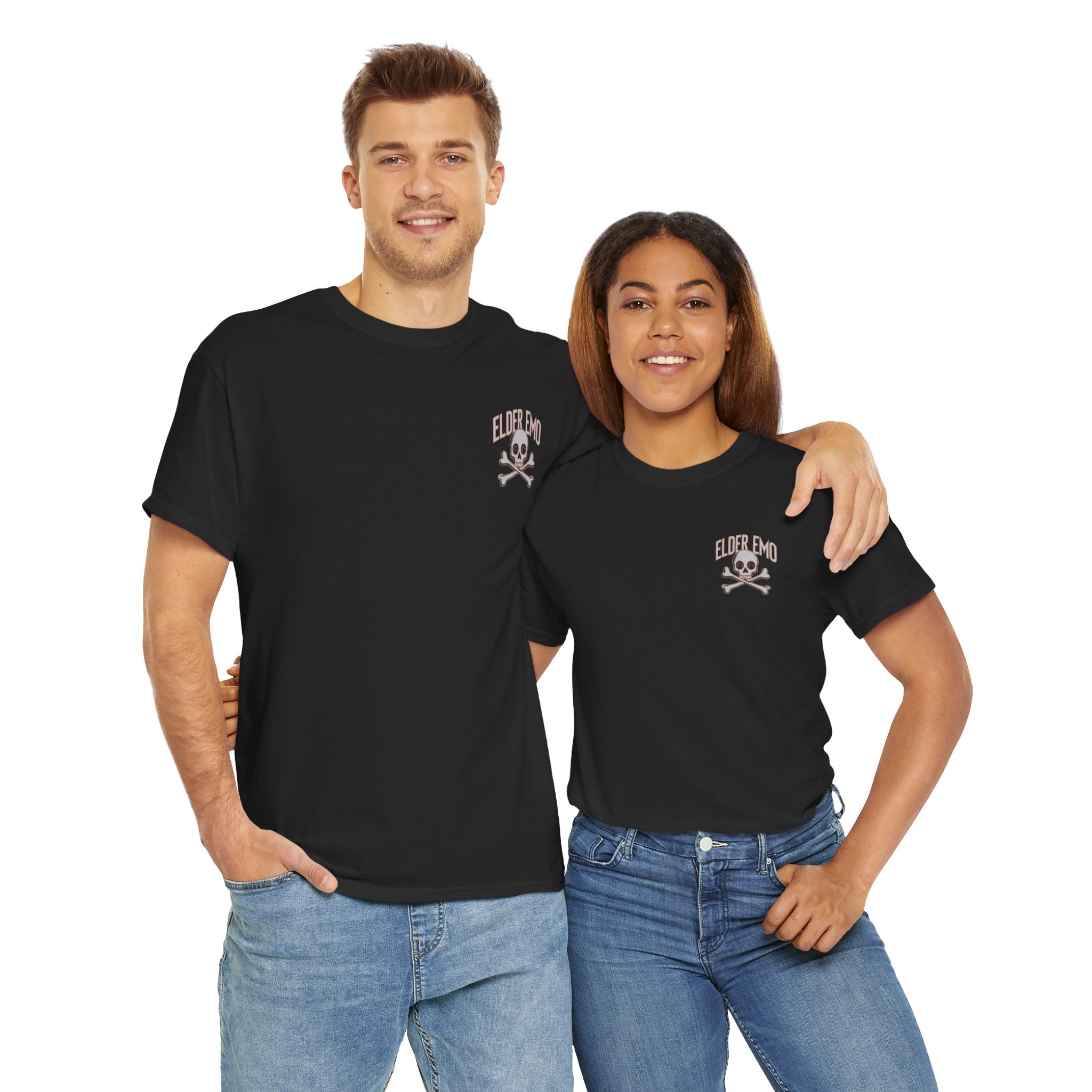 Elder Emo Skull Badge Tee