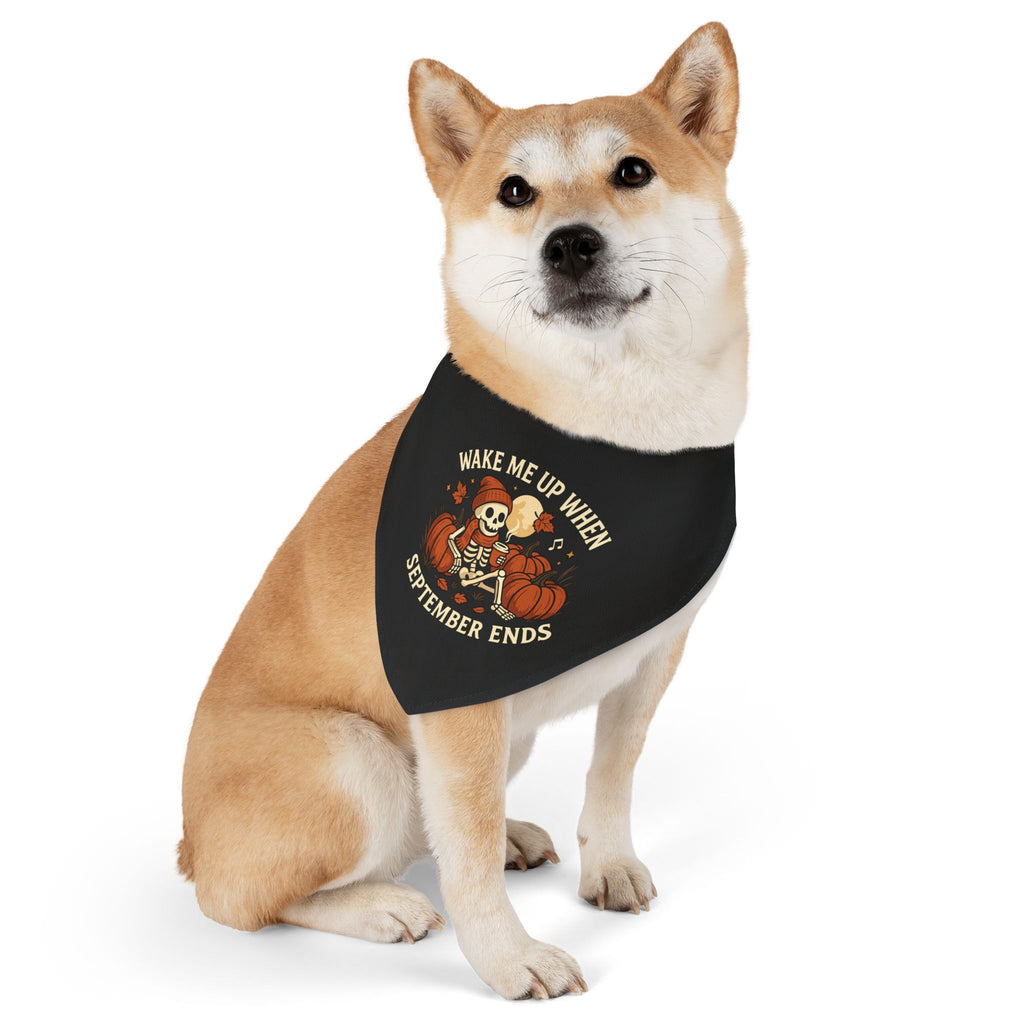 Wake Me Up When September Ends Pet Bandana