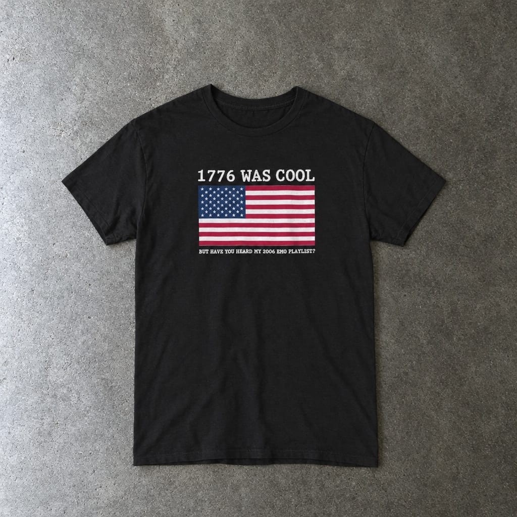 1776 was cool - Tee Black / S