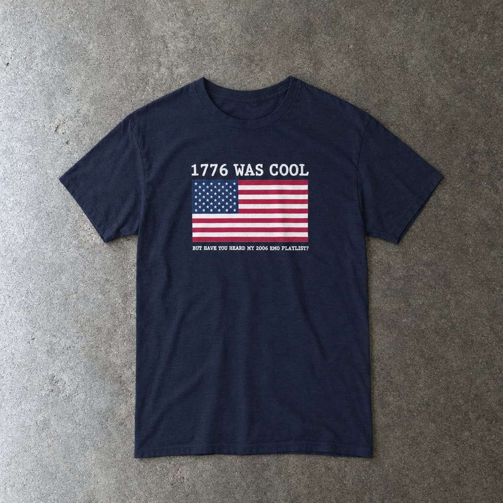 1776 was cool - Tee Navy / S