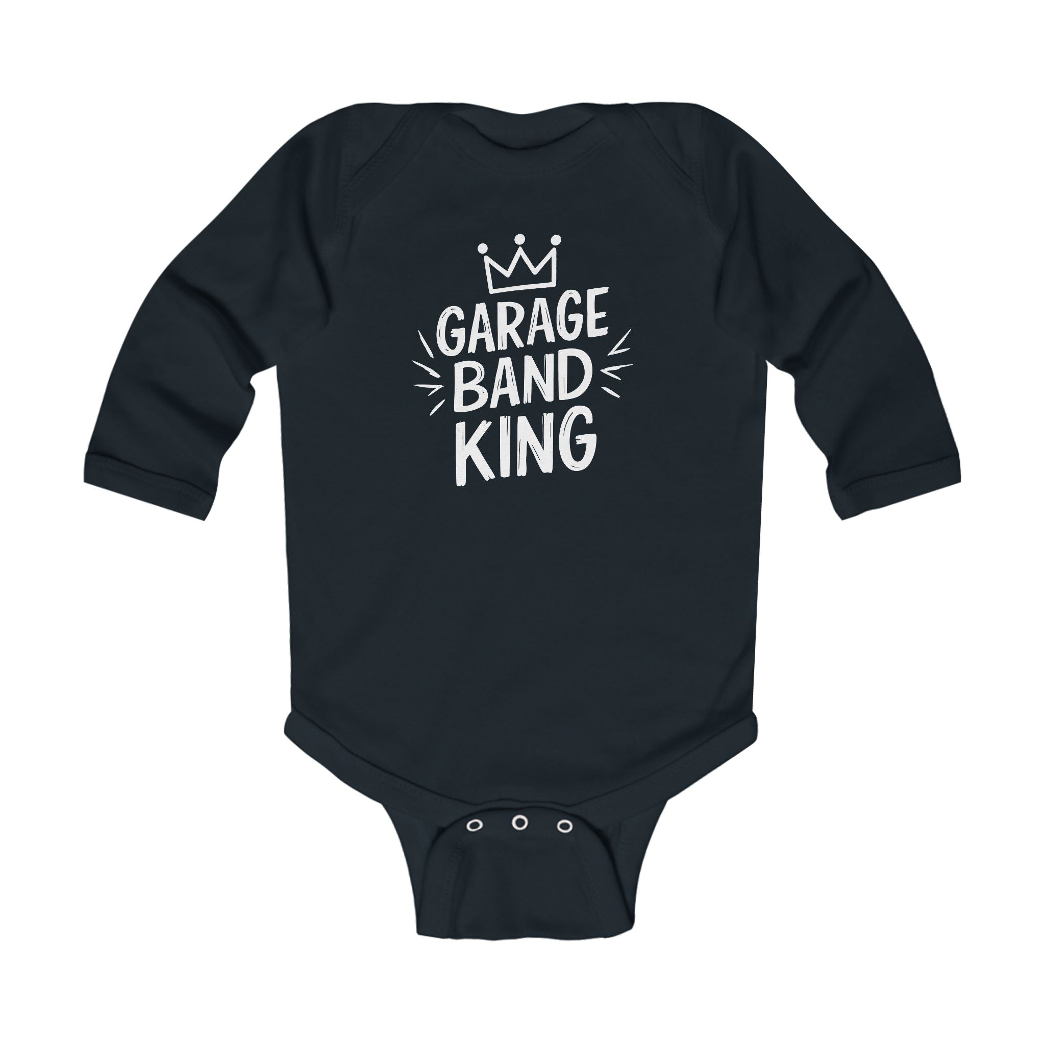 Garage Band King - Long Sleeve Onesie