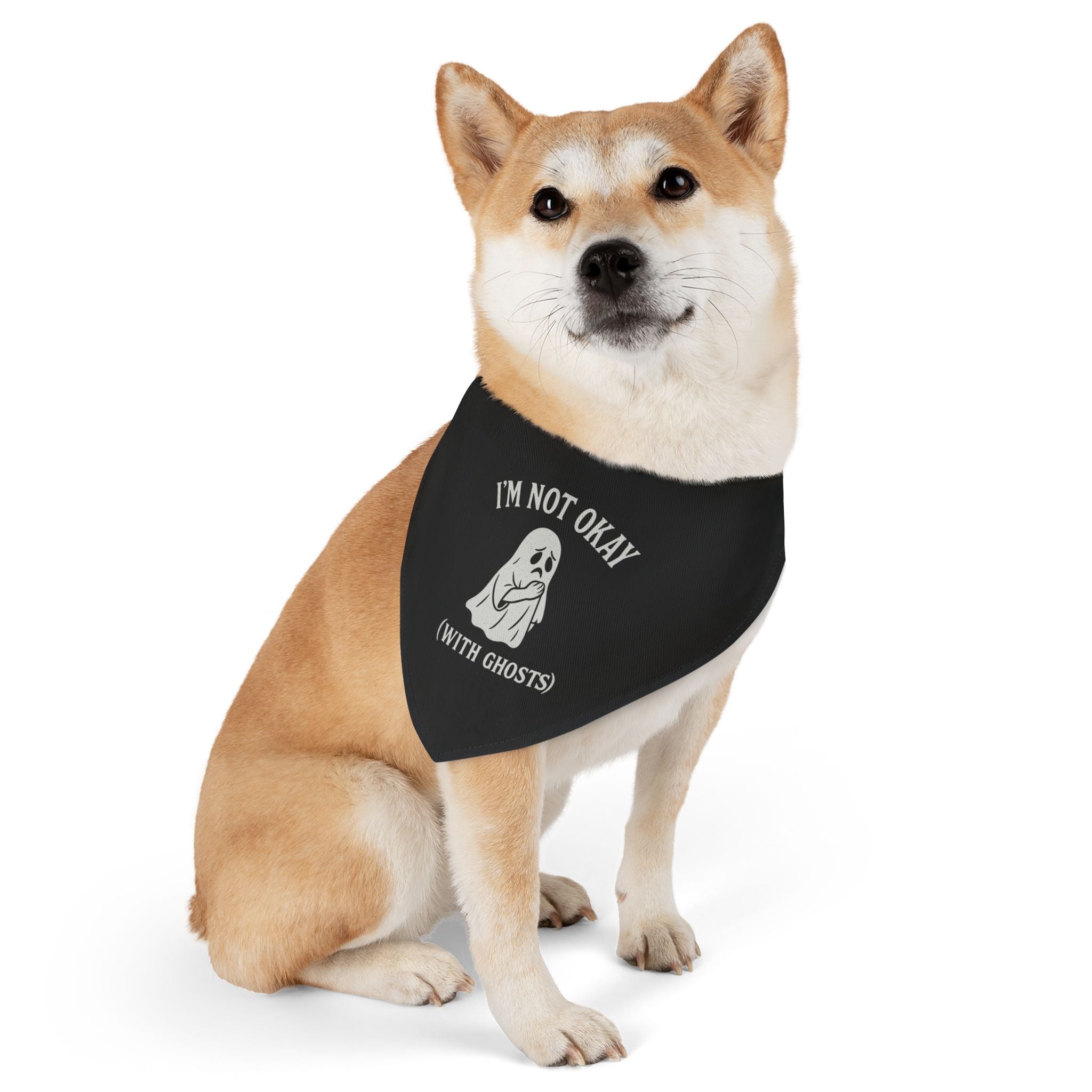 I'm Not Okay (With Ghosts) Pet Bandana
