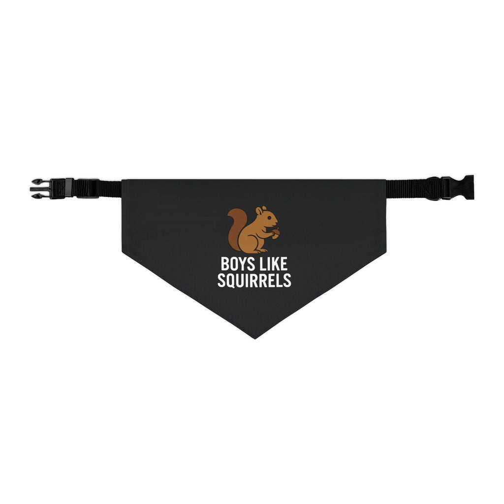Boys Like Squirrels Pet Bandana