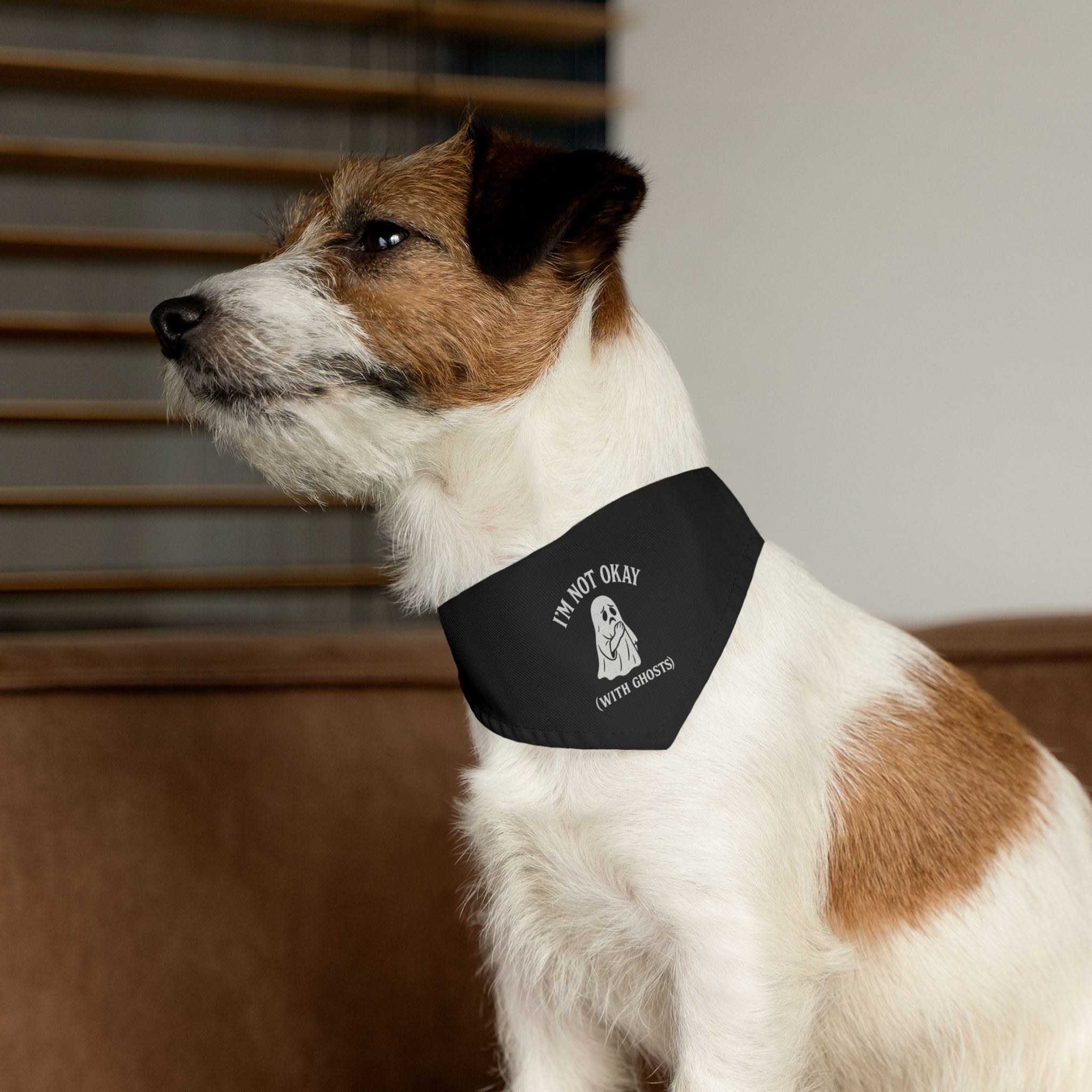 I'm Not Okay (With Ghosts) Pet Bandana