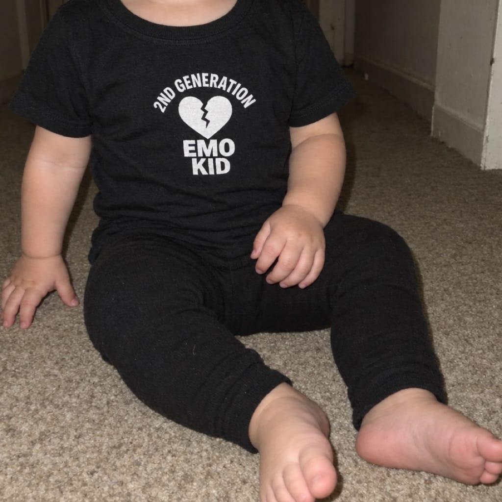 2nd Generation Emo Kid Broken Heart - Infant Tee