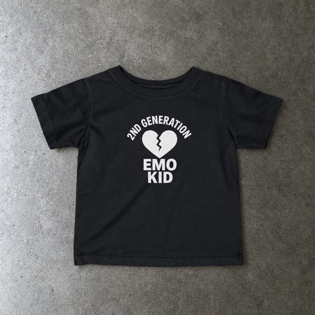 2nd Generation Emo Kid Broken Heart - Infant Tee Black / 6M