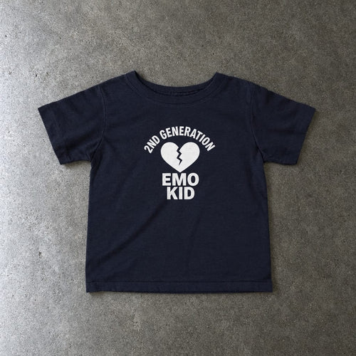 2nd Generation Emo Kid Broken Heart - Infant Tee Navy / 6M