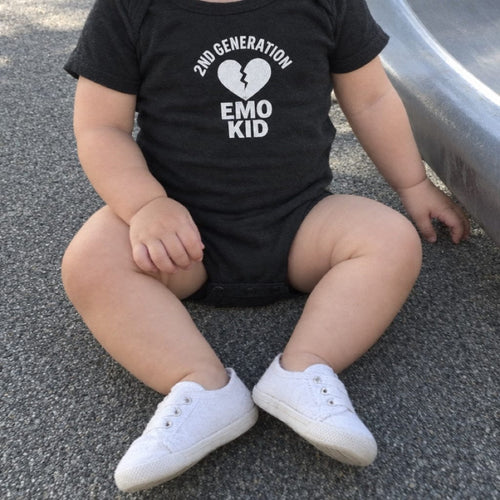 2nd Generation Emo Kid Broken Heart - Onesie CA