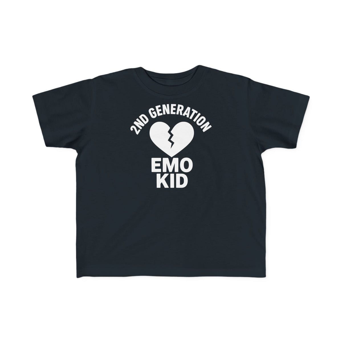 2nd Generation Emo Kid Broken Heart - Toddler Tee CA Black / 2T