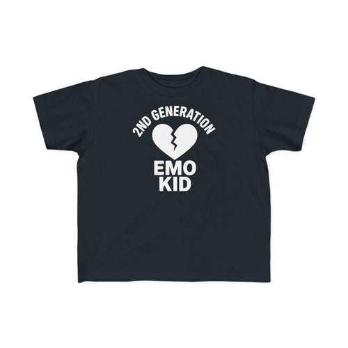 2nd Generation Emo Kid Broken Heart - Toddler Tee CA Black / 2T