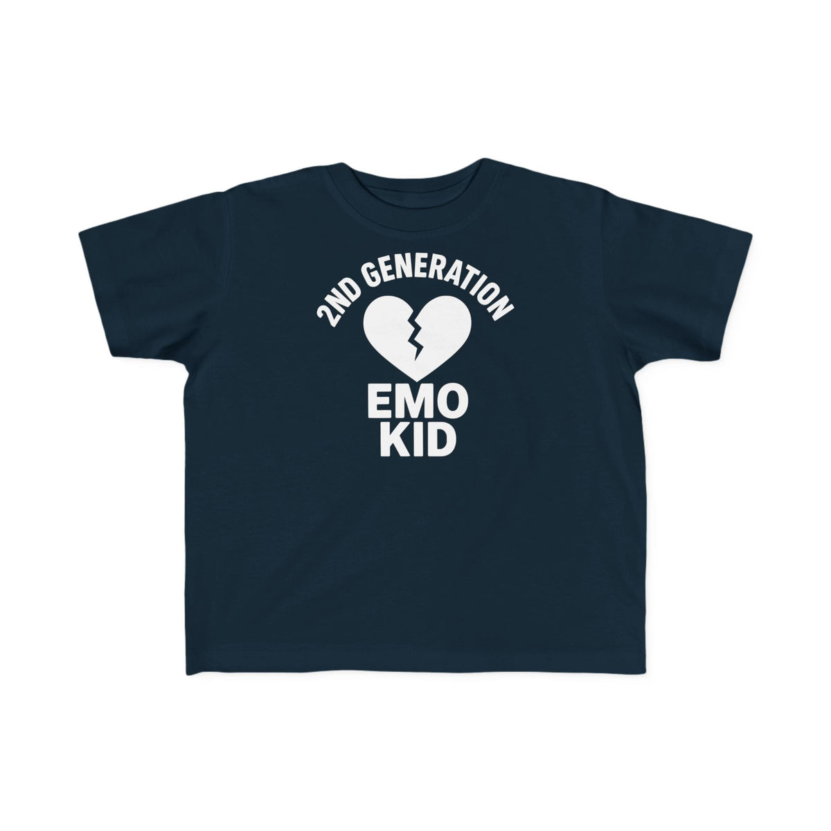 2nd Generation Emo Kid Broken Heart - Toddler Tee CA Navy / 2T