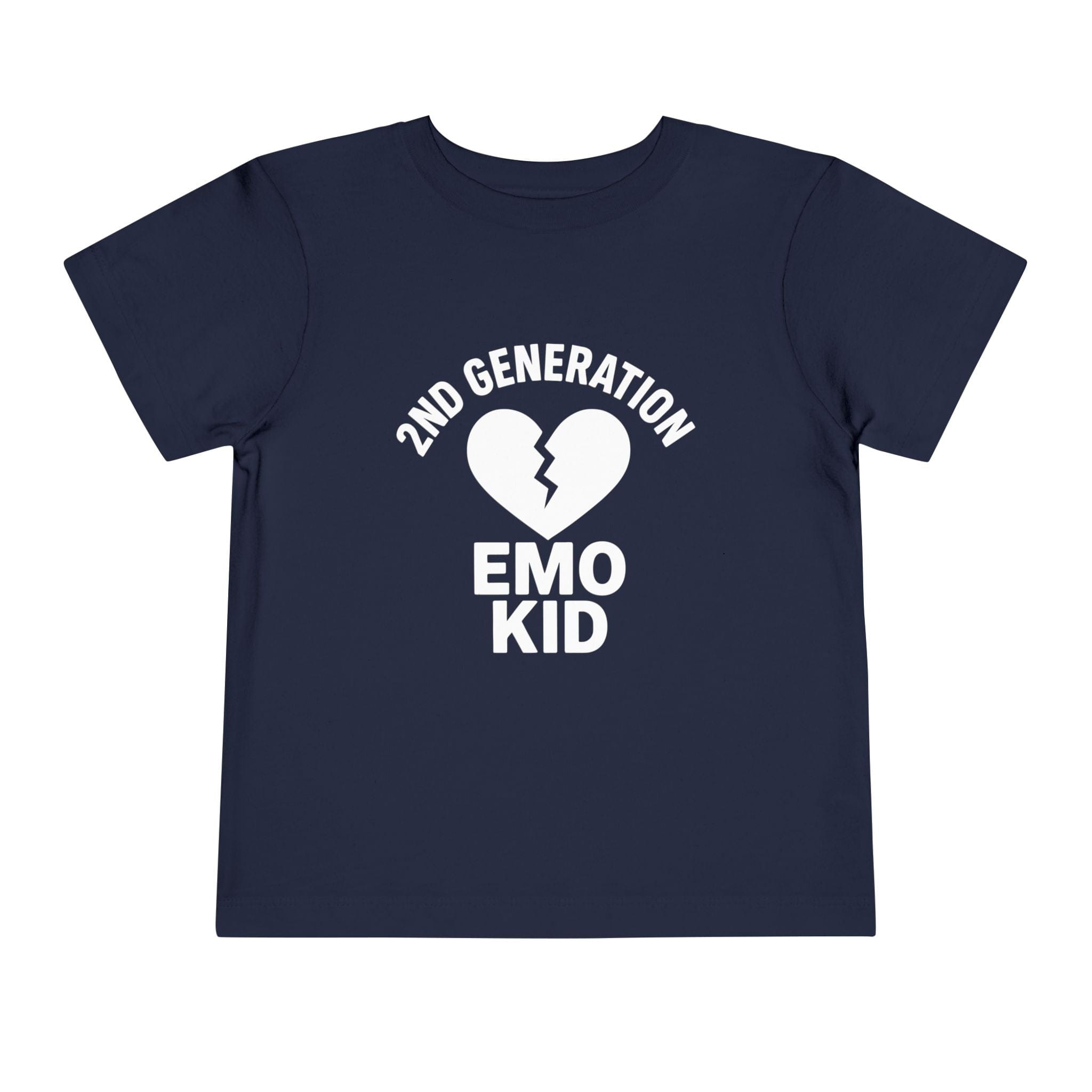 2nd Generation Emo Kid Broken Heart - Toddler Tee Navy / 2T
