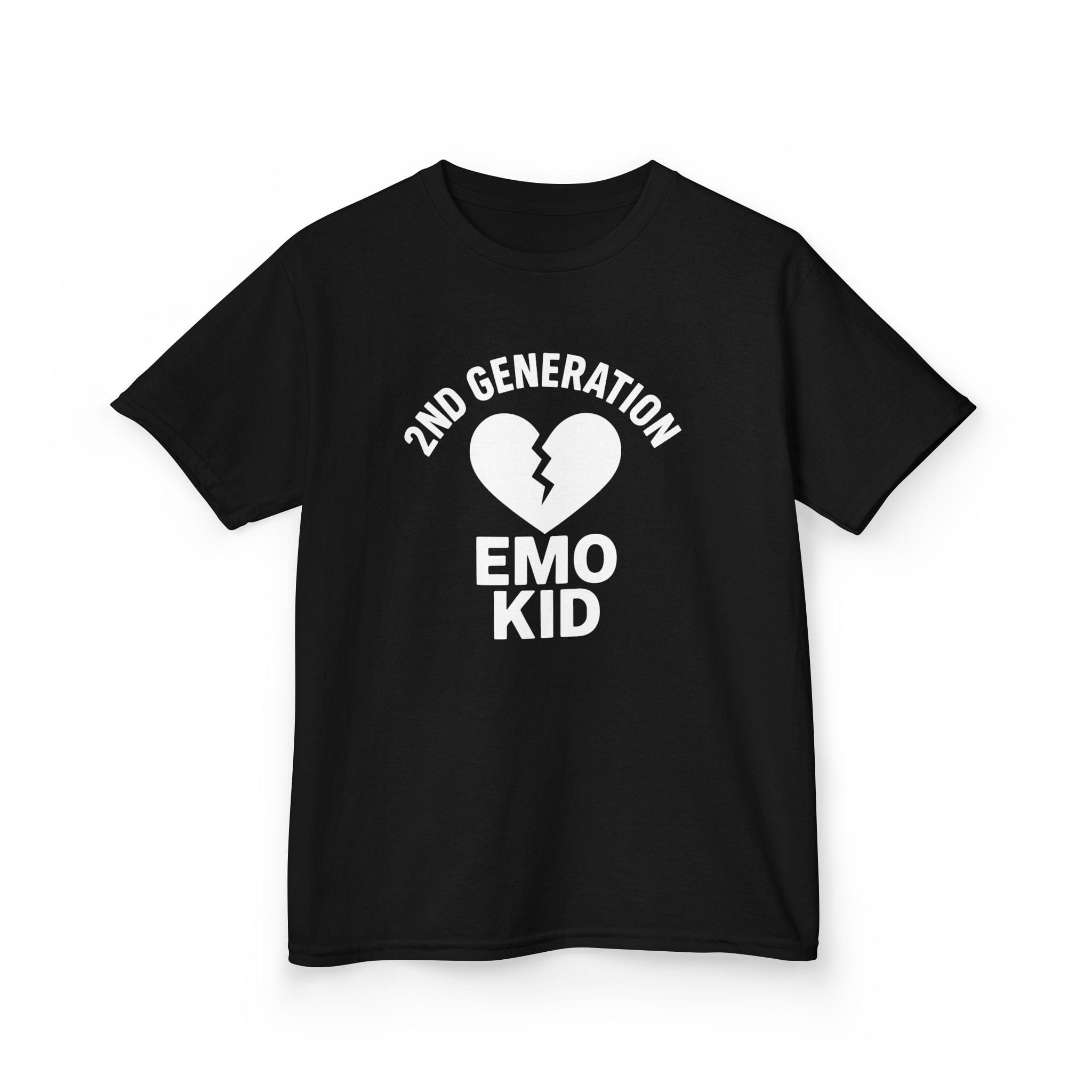 2nd Generation Emo Kid Broken Heart - Youth Tee Black / XS