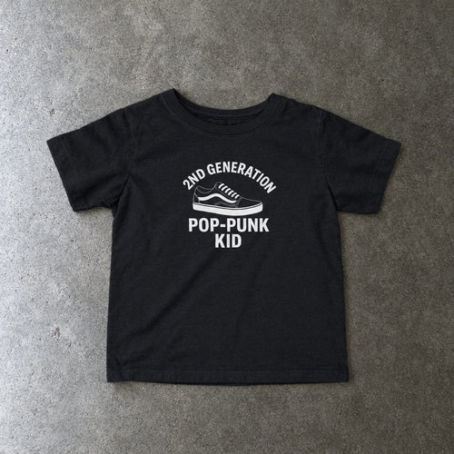 2nd Generation Pop-Punk Kid - Infant Tee CA Black / 6M
