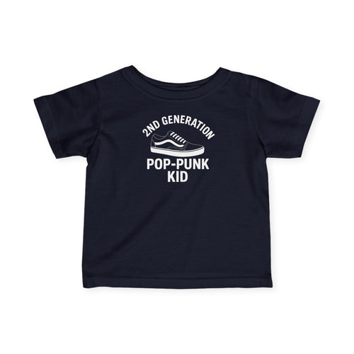 2nd Generation Pop-Punk Kid - Infant Tee CA Navy / 6M