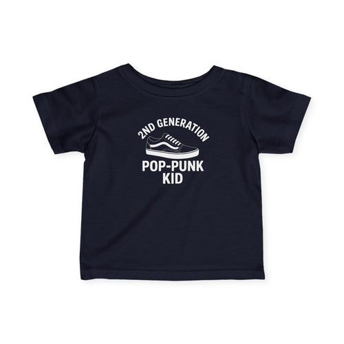 2nd Generation Pop-Punk Kid - Infant Tee Navy / 6M