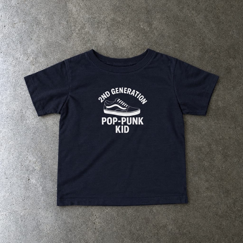2nd Generation Pop-Punk Kid - Infant Tee Navy / 6M