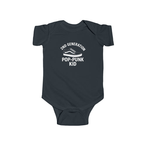 2nd Generation Pop-Punk Kid - Onesie Black / NB (0-3M)