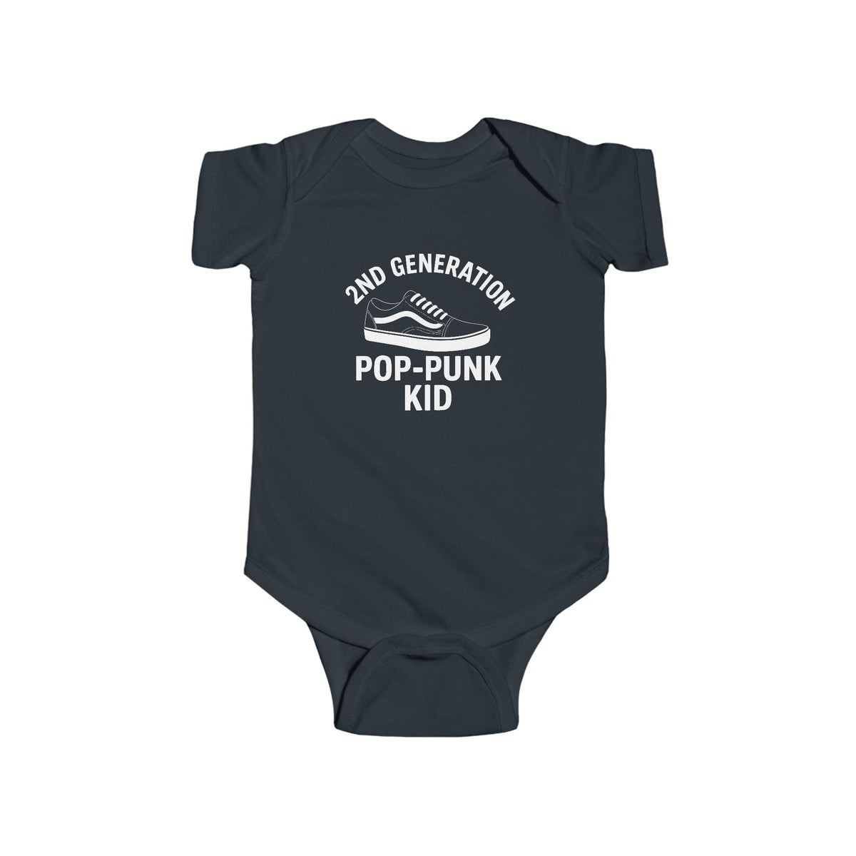 2nd Generation Pop-Punk Kid - Onesie CA Black / NB (0-3M)
