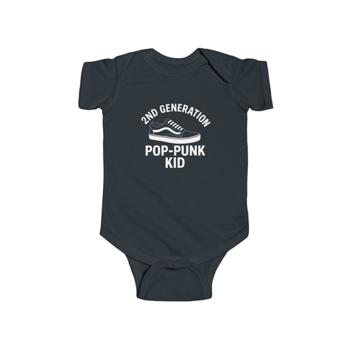 2nd Generation Pop-Punk Kid - Onesie CA Black / NB (0-3M)