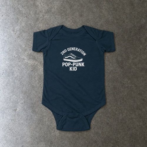 2nd Generation Pop-Punk Kid - Onesie CA Navy / NB (0-3M)