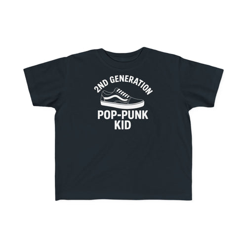 2nd Generation Pop-Punk Kid - Toddler Tee CA Black / 2T