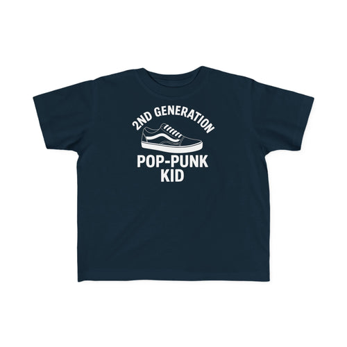2nd Generation Pop-Punk Kid - Toddler Tee CA Navy / 2T