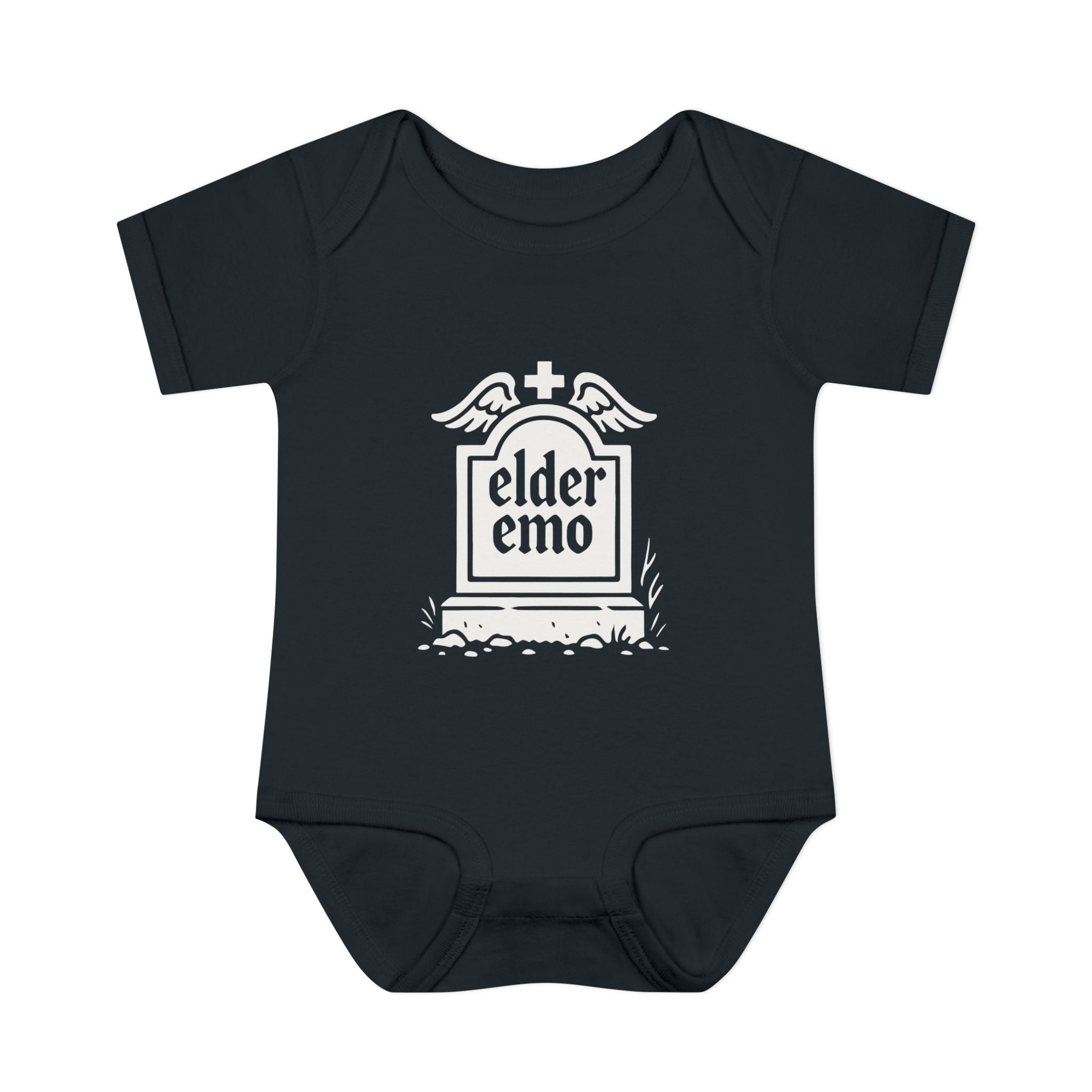 Elder Emo Tombstone Onesie