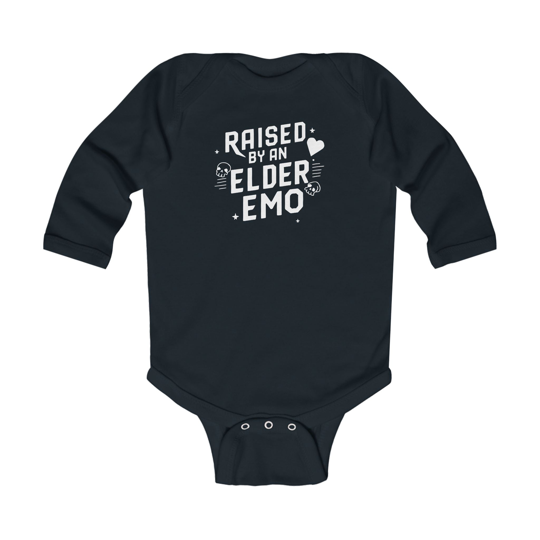 Raised by an Elder Emo - Long Sleeve Onesie