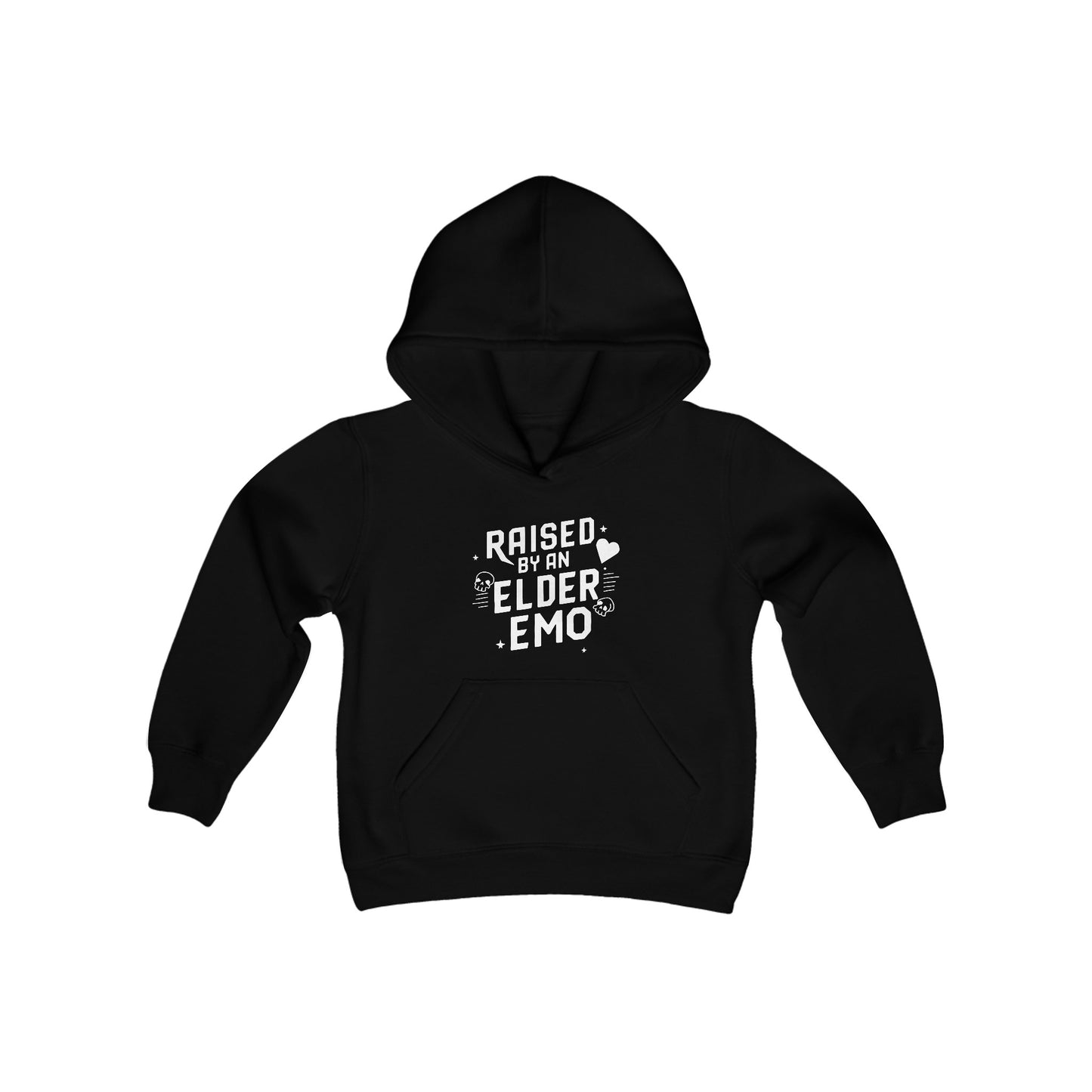 Raised by an Elder Emo Youth Hoodie