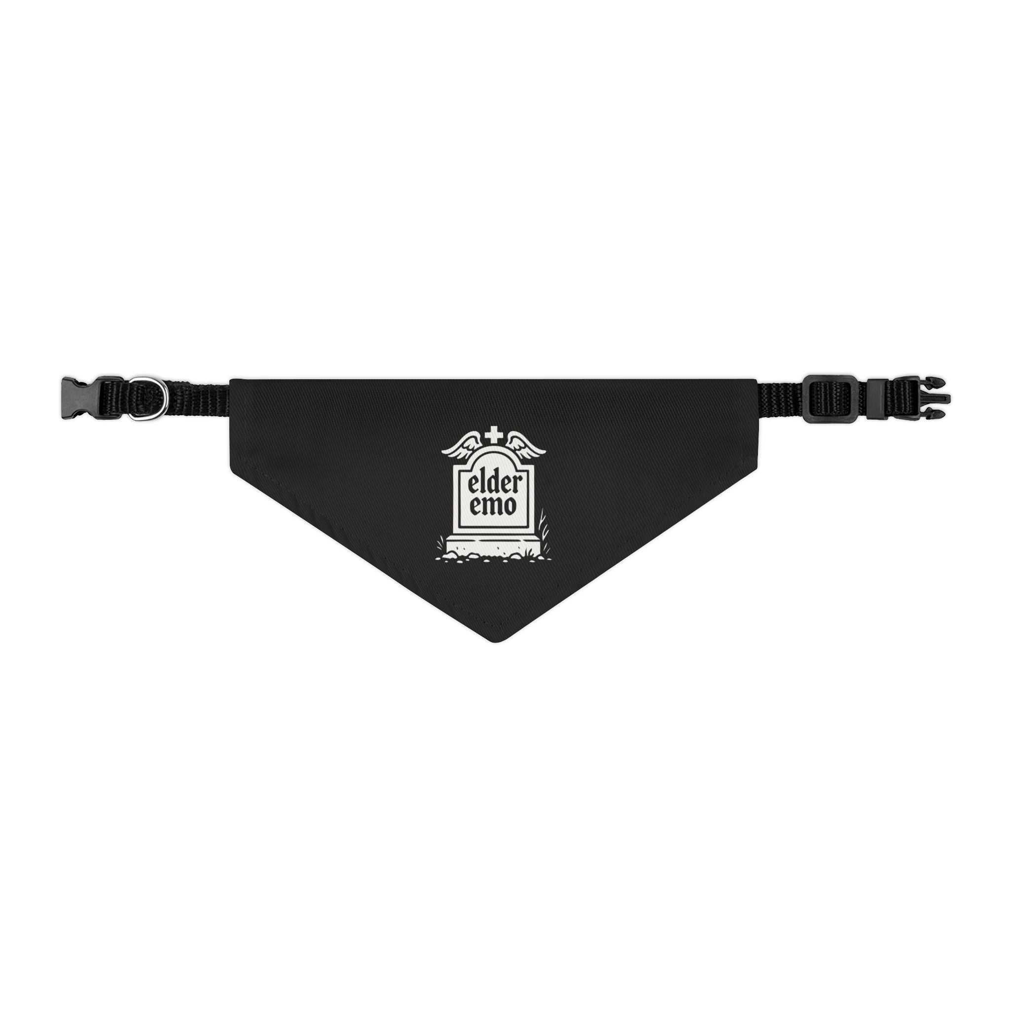 Elder Emo Tombstone Pet Bandana