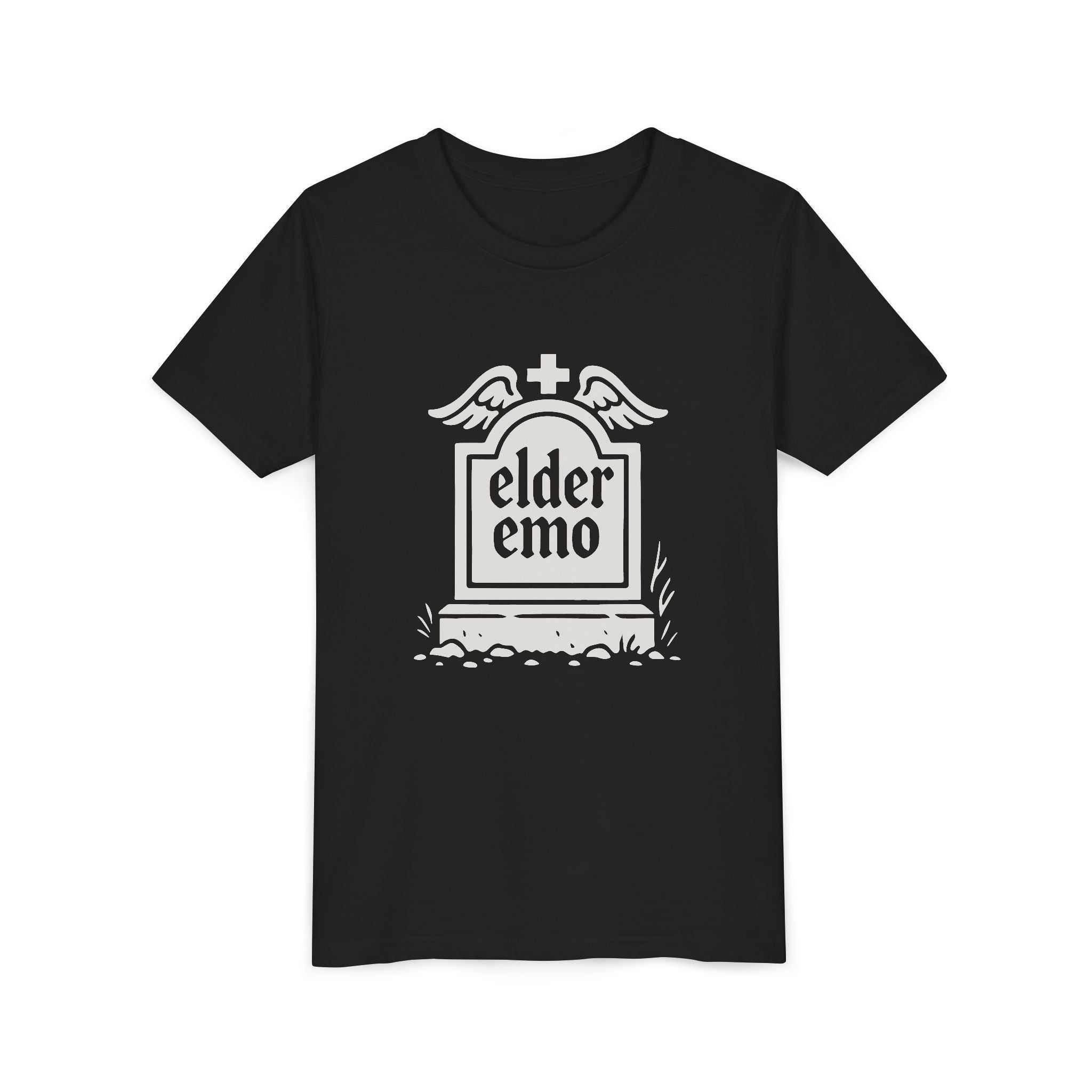 Elder Emo Tombstone Youth Tee