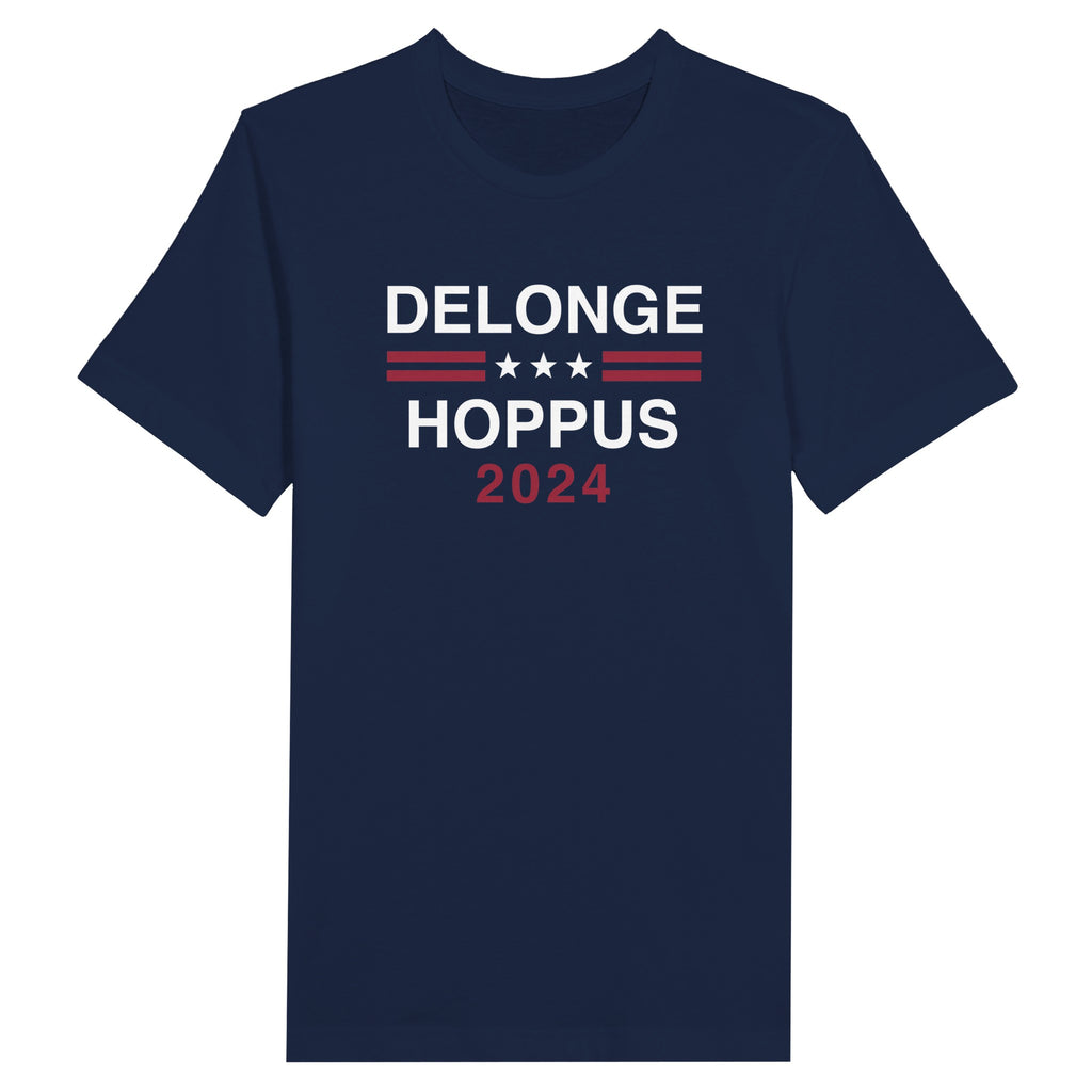 DeLonge Hoppus 2024 Campaign Shirt Navy Blink-182 Original Elder Emo Merch