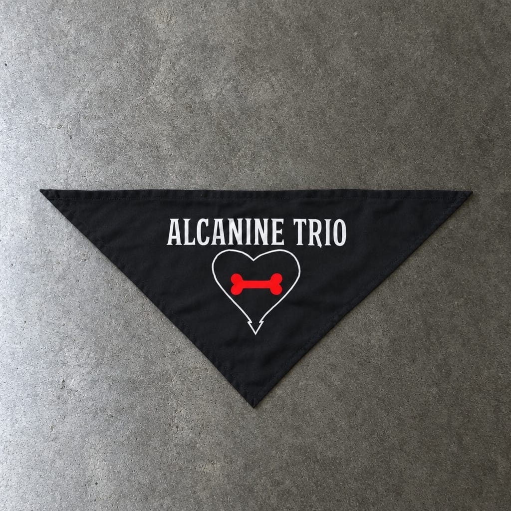 Alcanine Trio Pet Bandana 20" × 10"