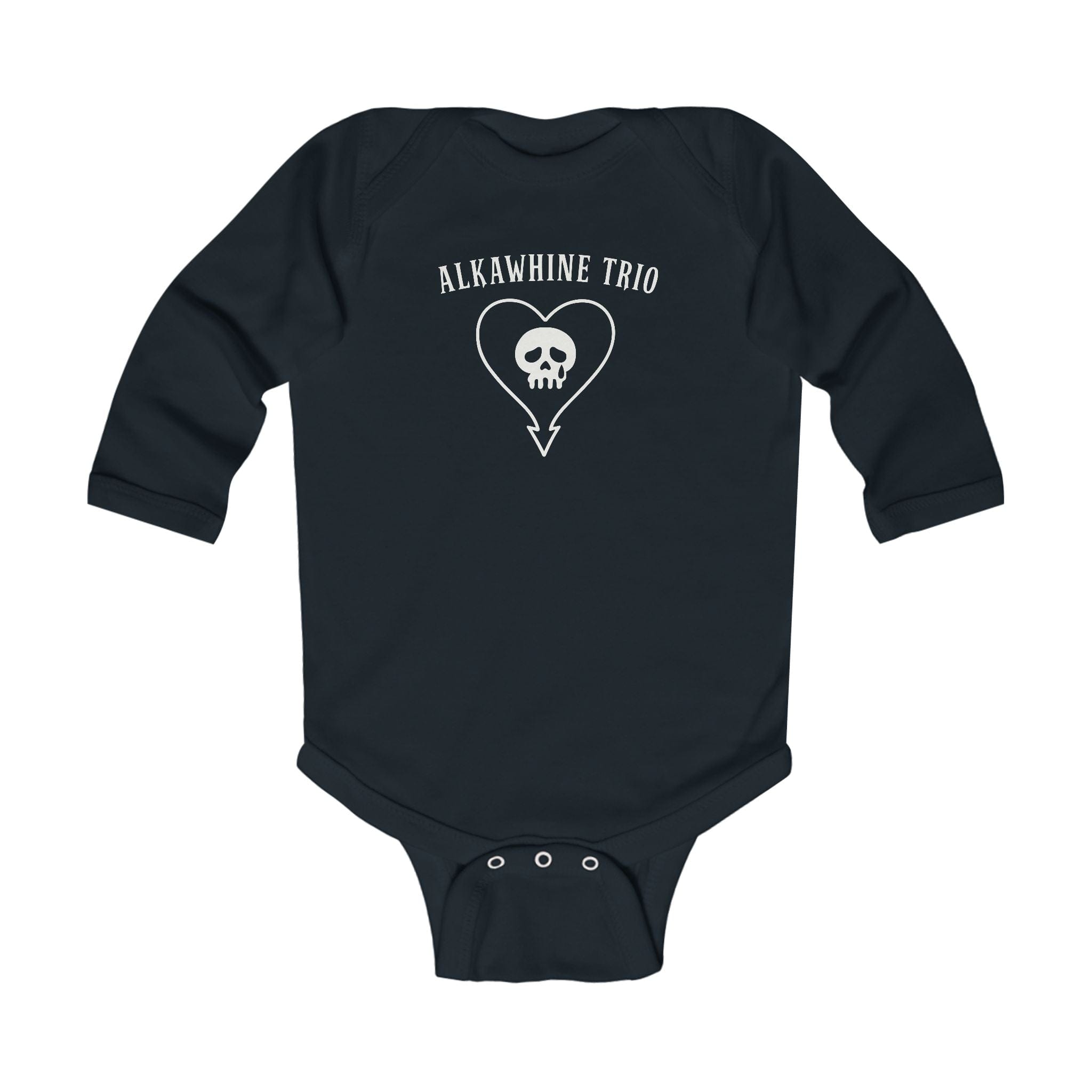 Alkawhine - Long Sleeve Onesie Black / NB (0-3M)