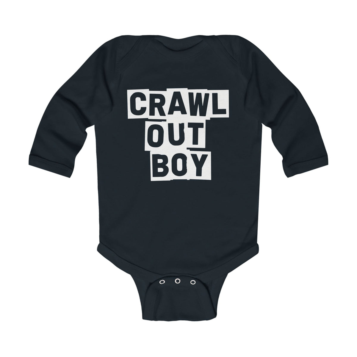 Alkawhine - Long Sleeve Onesie CA Black / NB (0-3M)