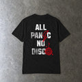 All Panic No Disco Tee on Comfort Colors Black / S