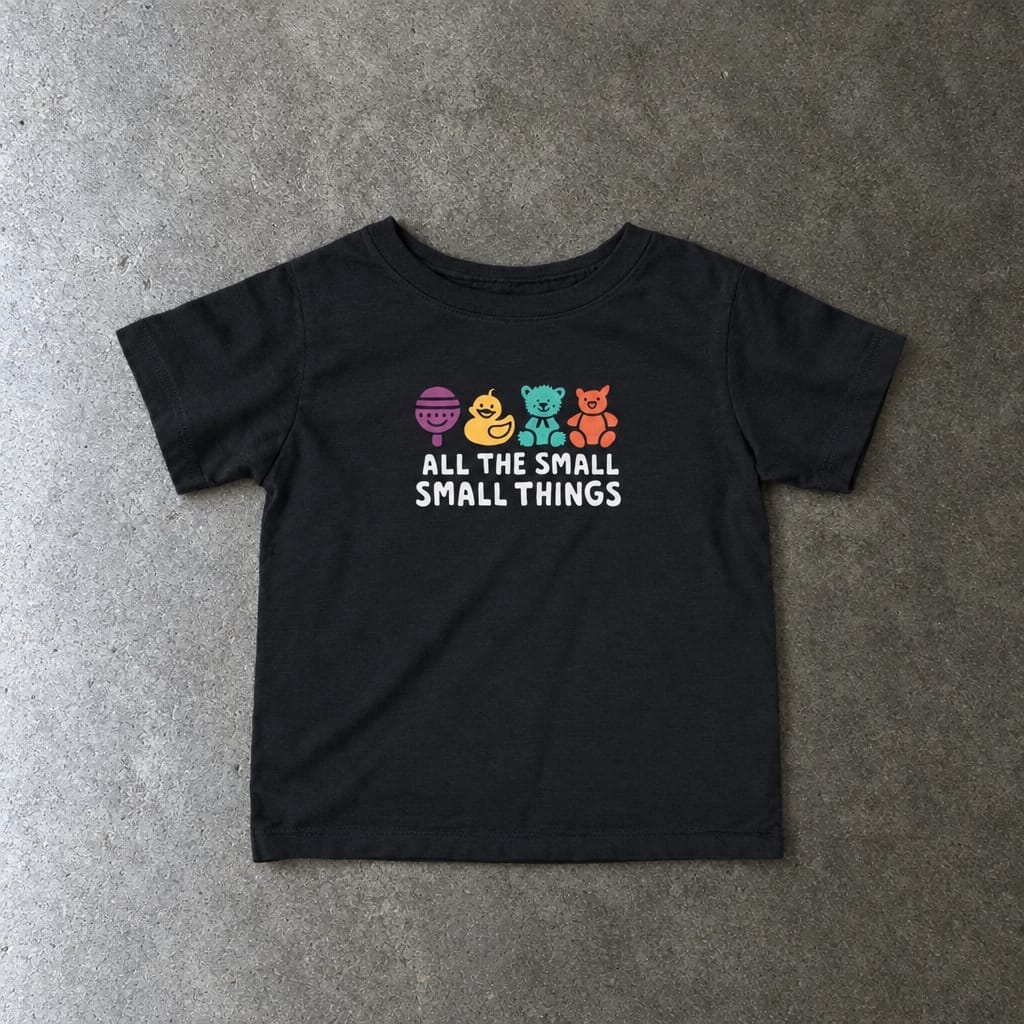 All The Small Things Colorful - Infant Tee Black / 6M