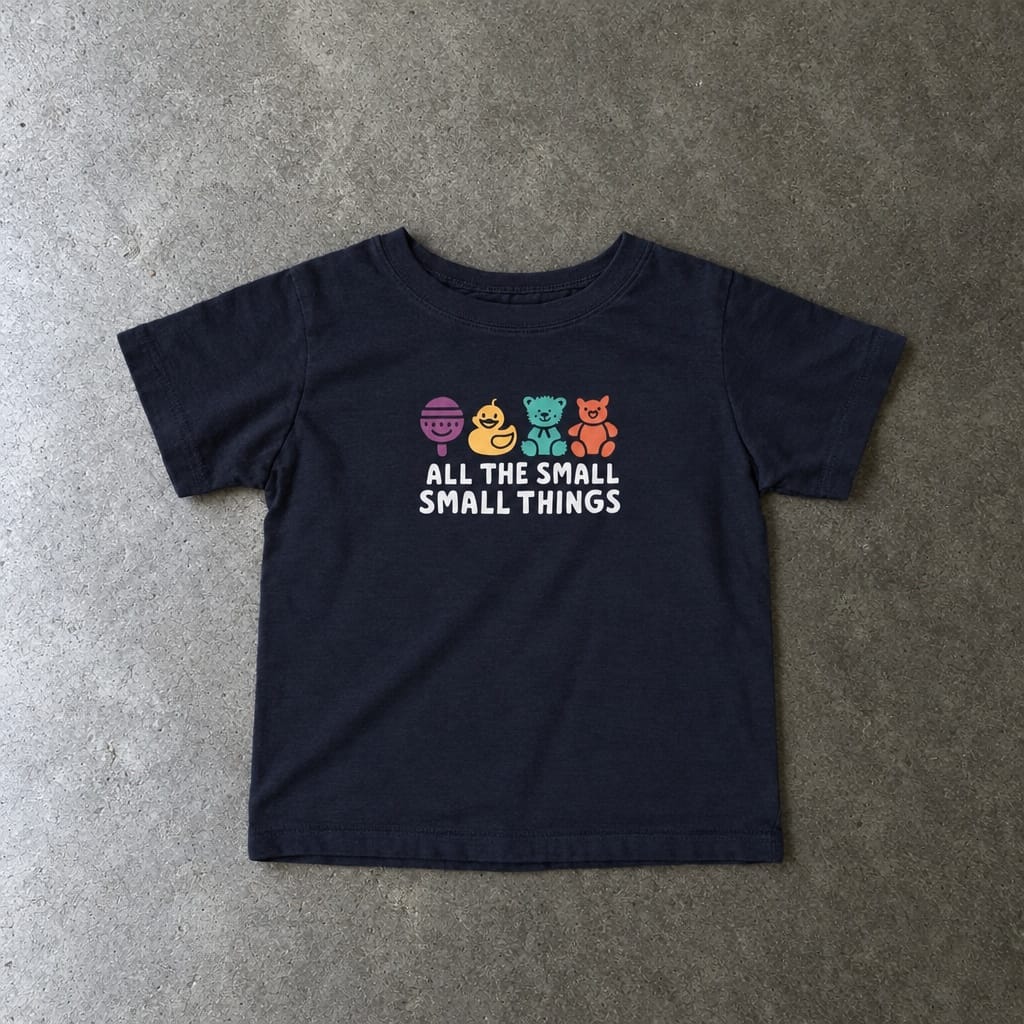 All The Small Things Colorful - Infant Tee Navy / 6M