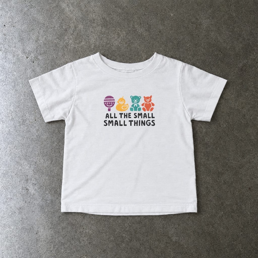 All The Small Things Colorful - Infant Tee White / 6M