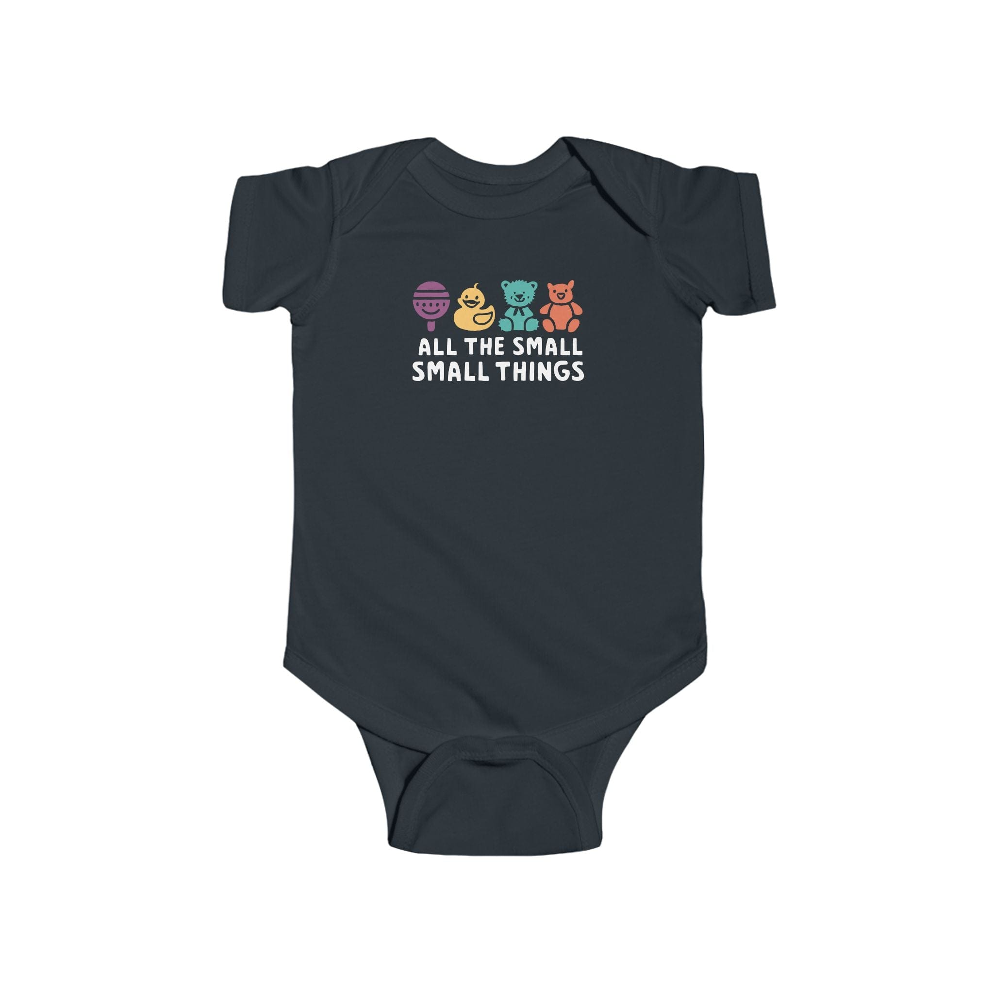 All The Small Things Colorful - Onesie Black / NB (0-3M)