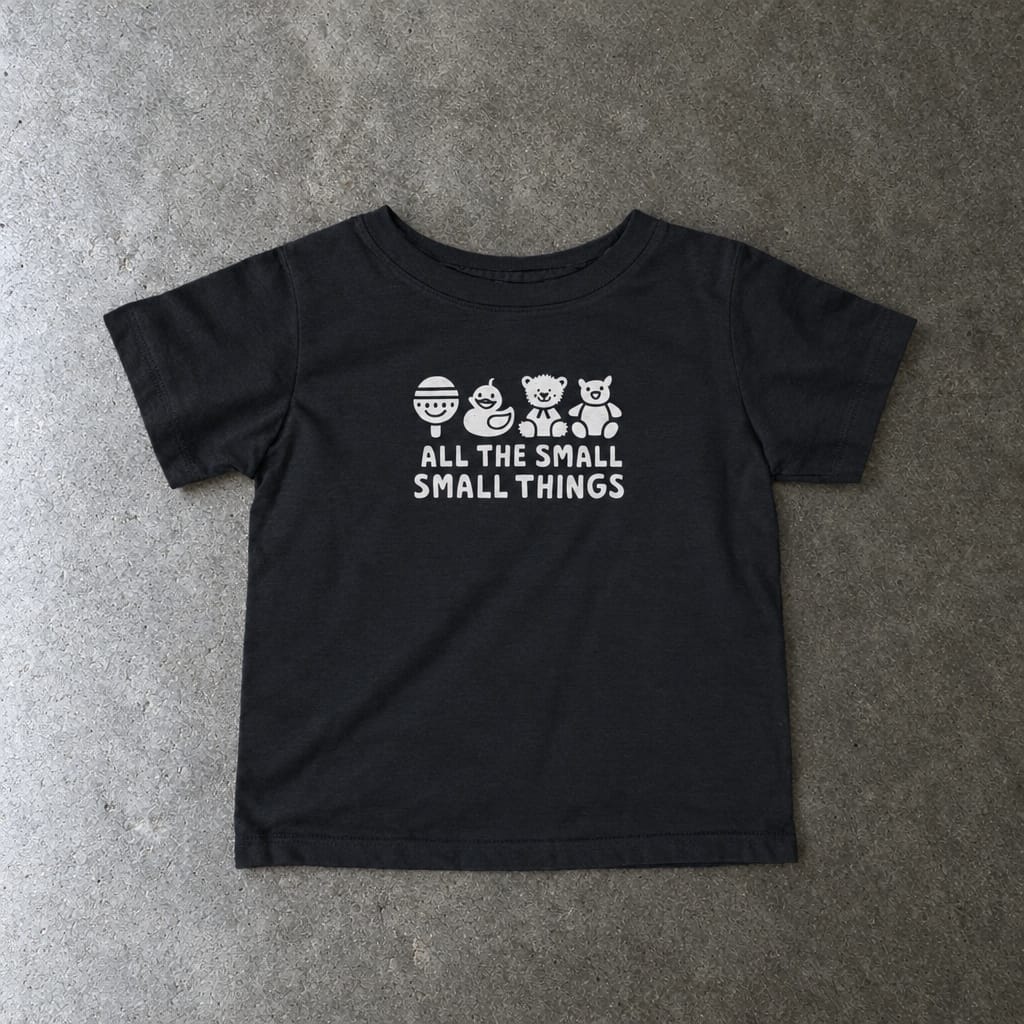 All The Small Things - Infant Tee Black / 6M