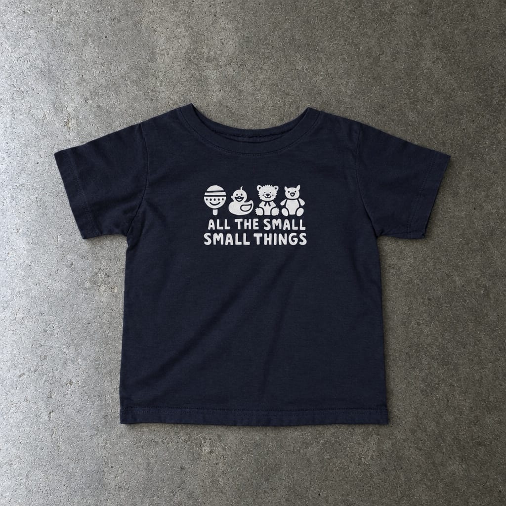 All The Small Things - Infant Tee Navy / 6M
