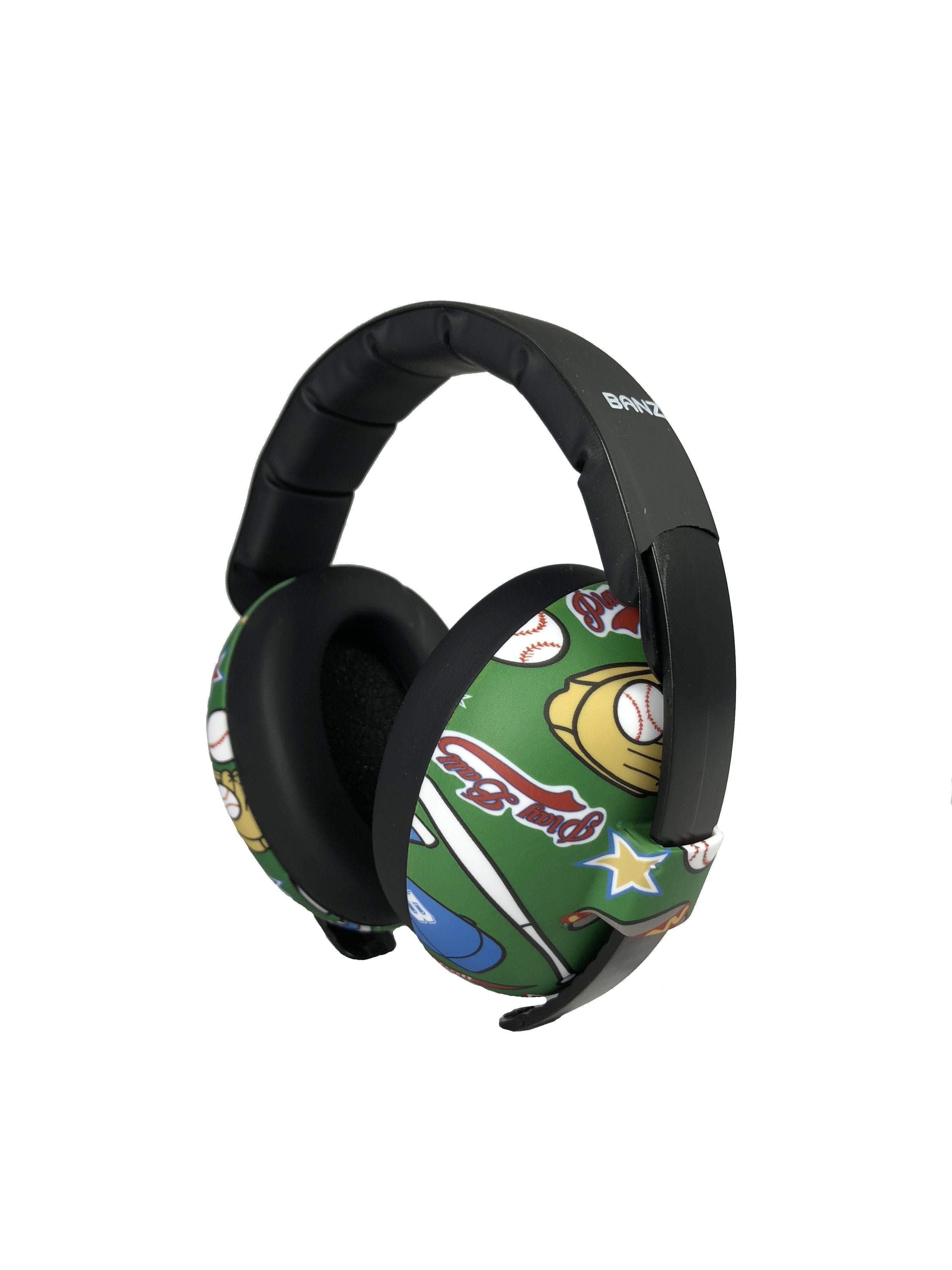 Baby Hearing Protection Earmuffs - (Prints) Baseball / 0-2 years old